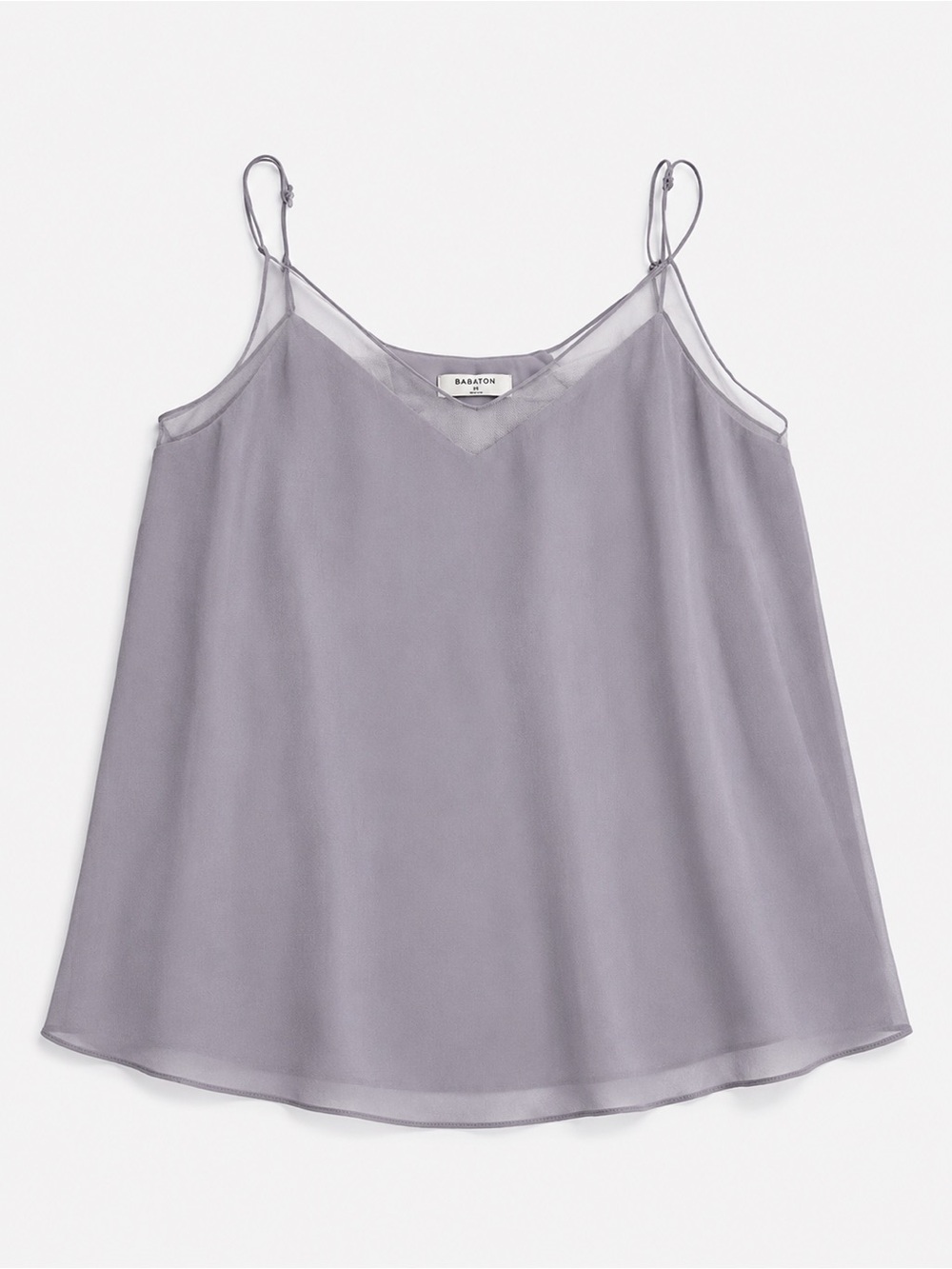 Babaton Lavender V-Neck Silk-Blend Cami